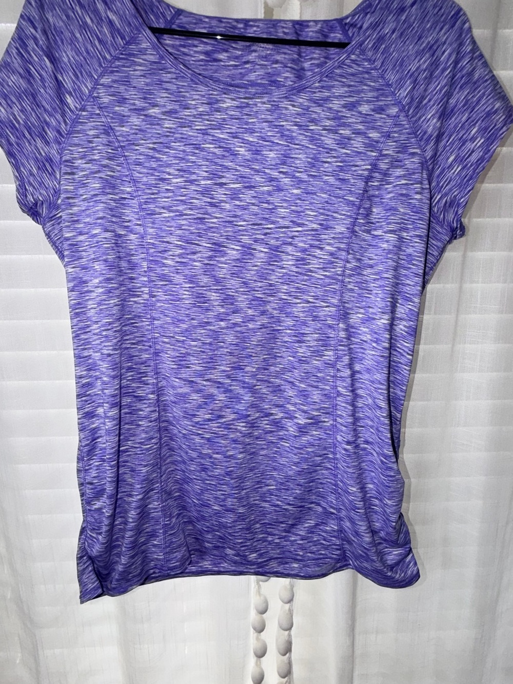 Calvin Klein Purple Space-Dye Short Sleeve Tee